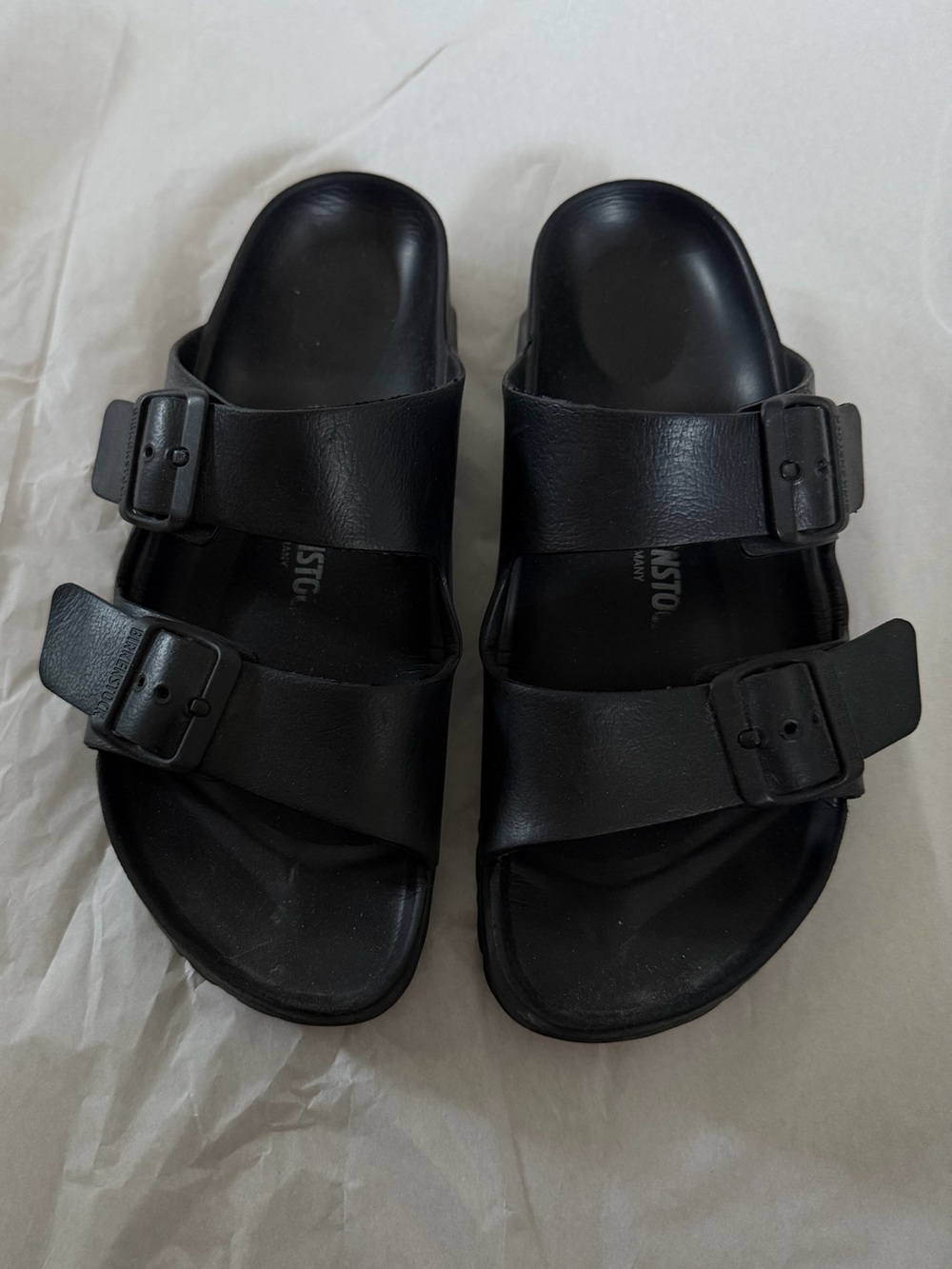 Birkenstock Black Two-Strap Sandals